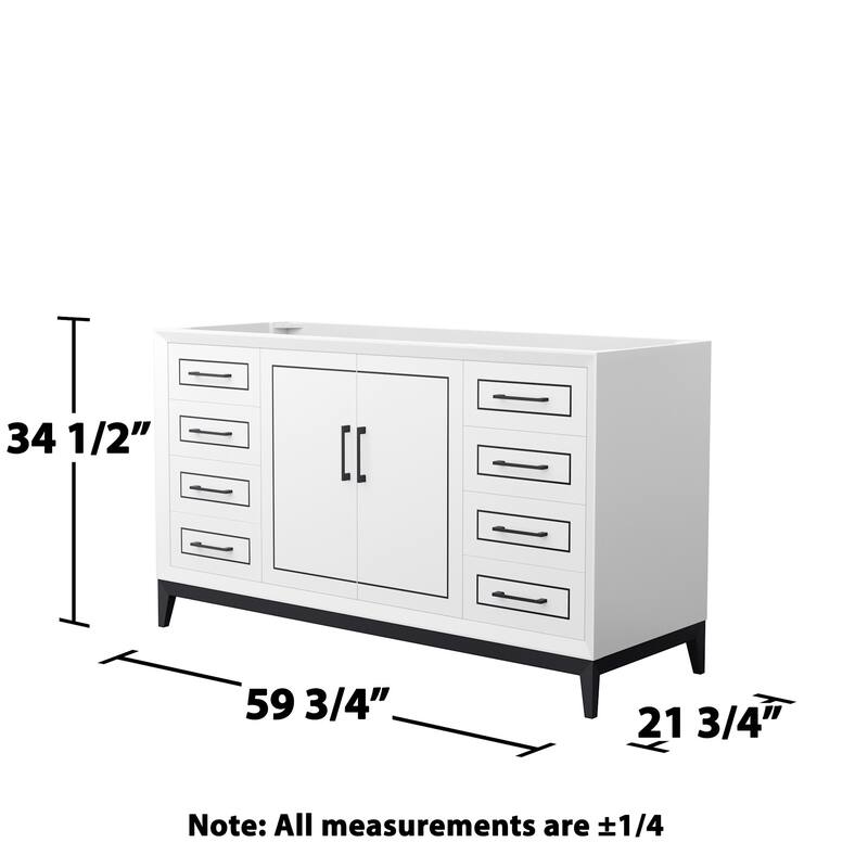 Wyndham Collection WCH515160S-CXSXX-MXX Marlena 60" Single Free