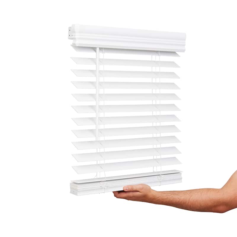2" Cordless Faux Wood Blind - Bright White