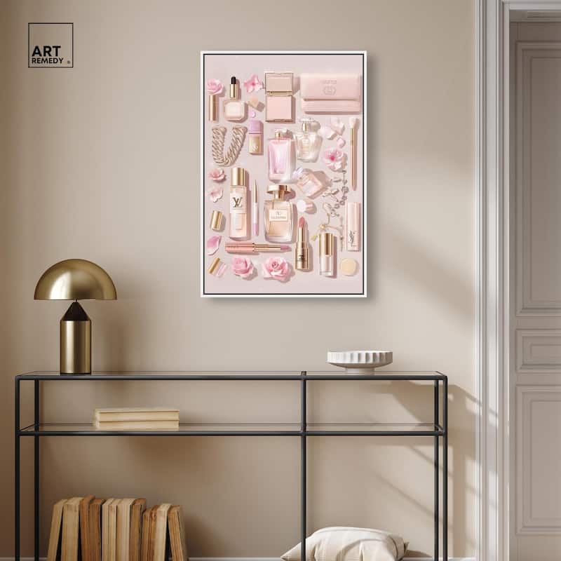 Light Make Up Accessories Canvas by Art Remedy