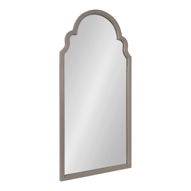 Kate and Laurel Hogan Arch Framed Mirror - 24x48 - Gray