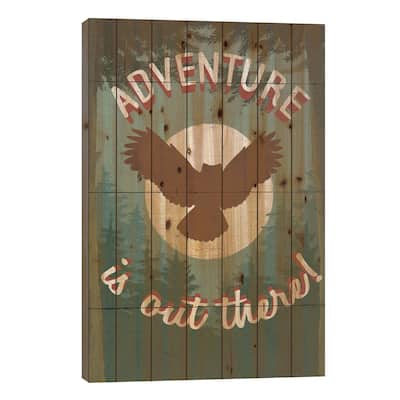 Discover The Wild IV Print On Wood by Janelle Penner - Multi-Color