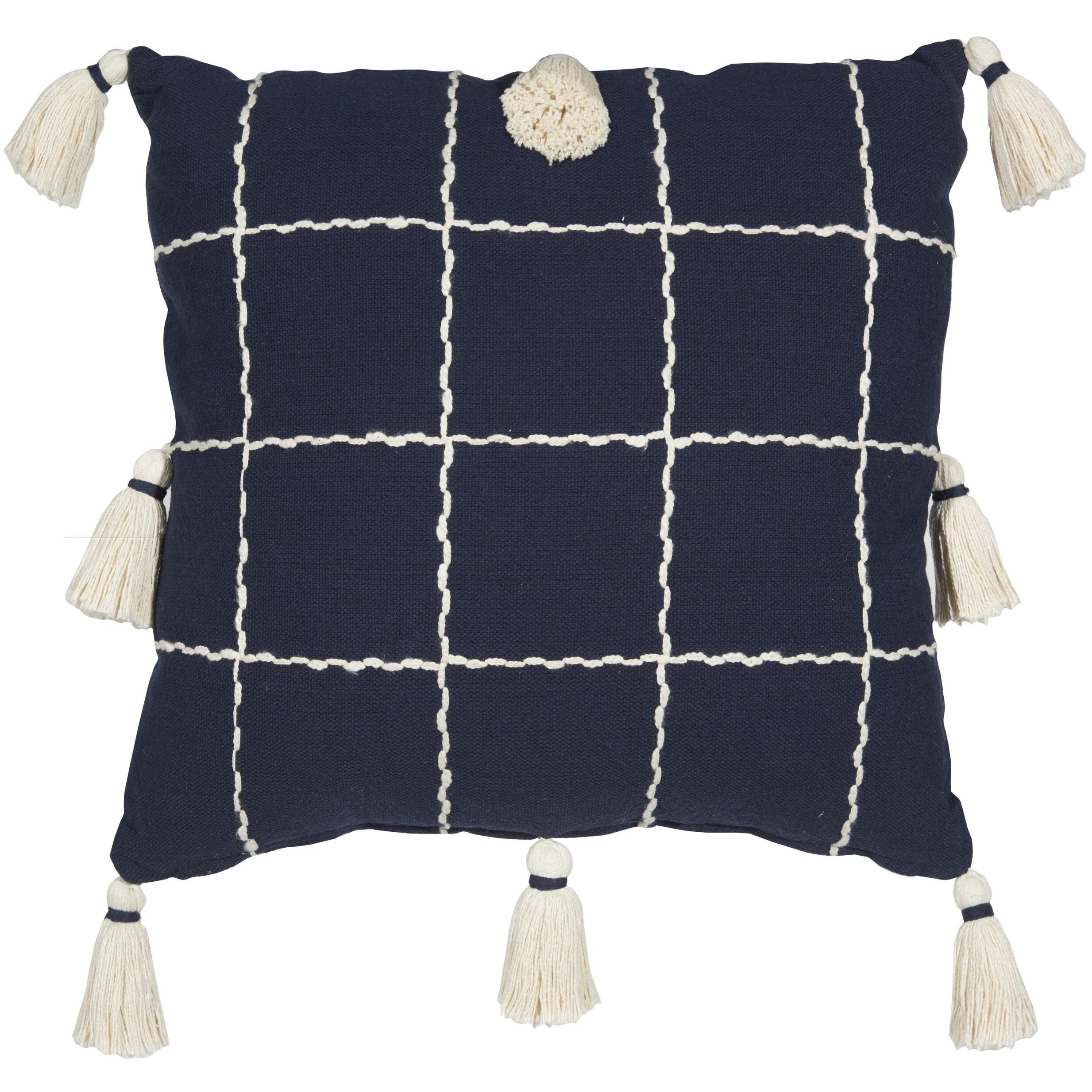 Boho navy sales throw pillows