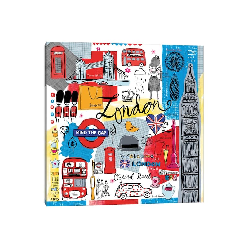 iCanvas "Global Travel III" by Farida Zaman Canvas Print