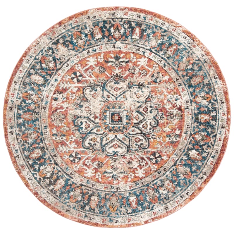 SAFAVIEH Berthilde Vintage Medallion Polyester Rug