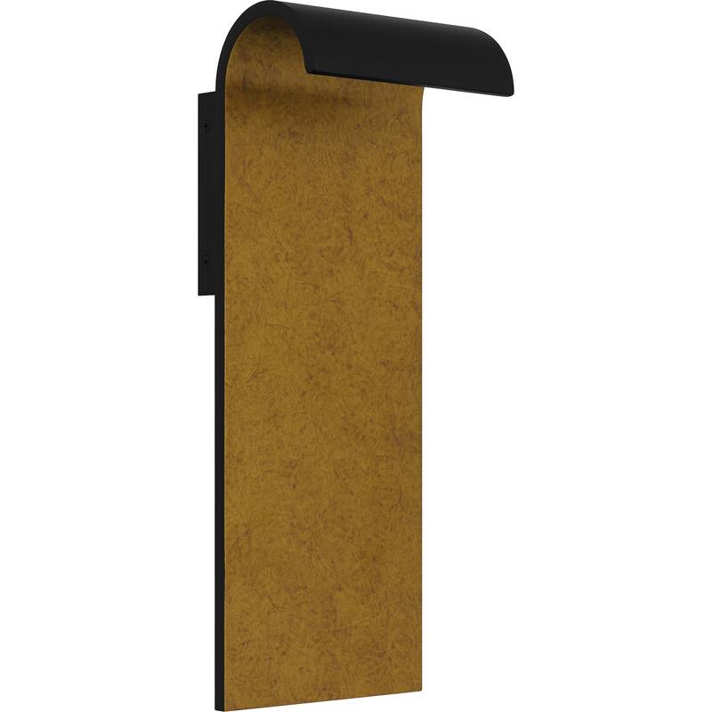 Lunar Integrated LED Matte Black Outdoor Wall Lantern