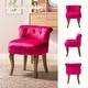 preview thumbnail 8 of 51, Xacobo Modern Velvet Tufted Vanity Stool with Wood Base by HULALA HOME
