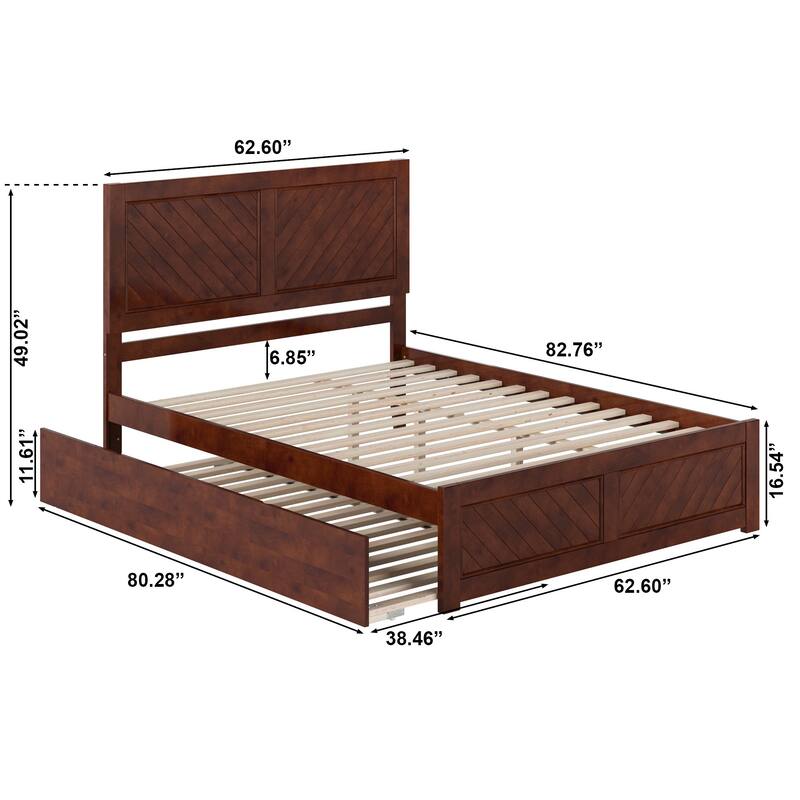 AFI, Canyon Platform Bed with Matching Footboard & Trundle