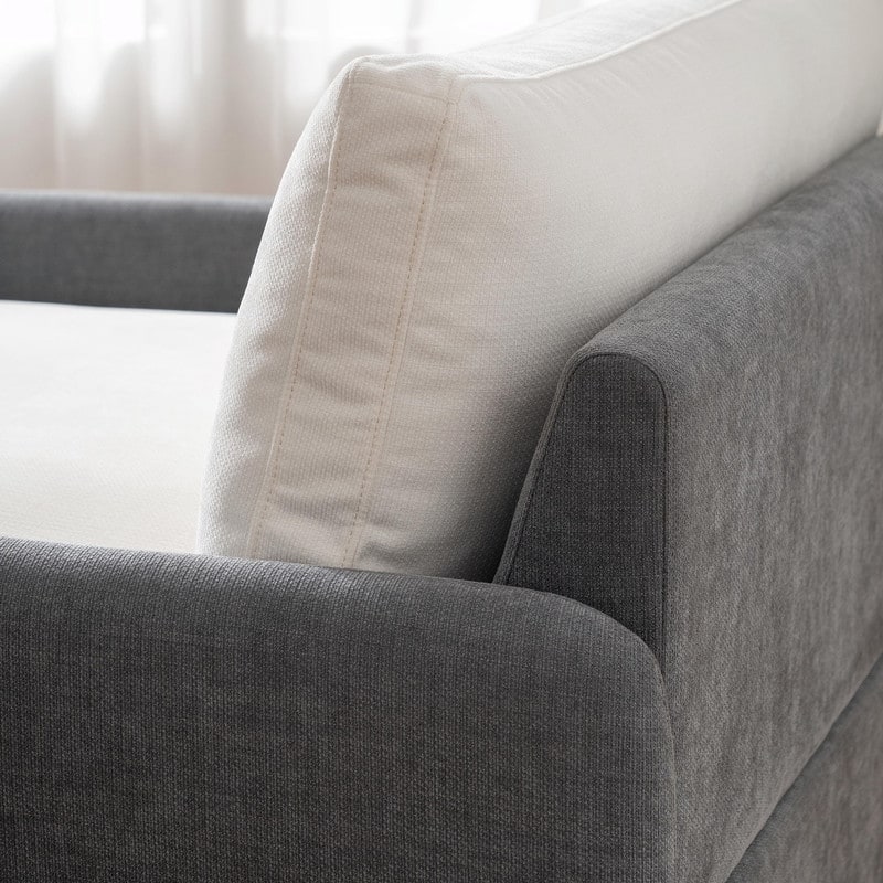 50" Oversized Chenille Accent Chair, Wide Deep Seat Upholstered Armchair with Pillows