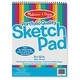 preview thumbnail 1 of 0, Melissa & Doug Quality Spiral-Bound Sketch Pad, 9" x 12", 50 Sheets - White White - Kids