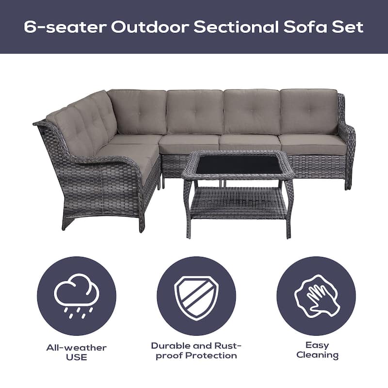 Outdoor Sectional Sofa Furniture Set