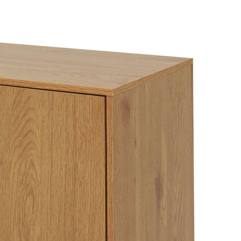 Sideboard Buffet Cabinet with 3 Drawers and 2 Doors