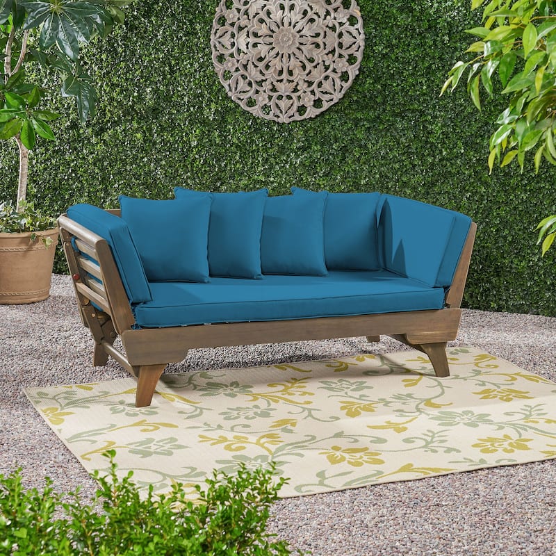 Ottavio Outdoor Daybed with Cushions by Christopher Knight Home