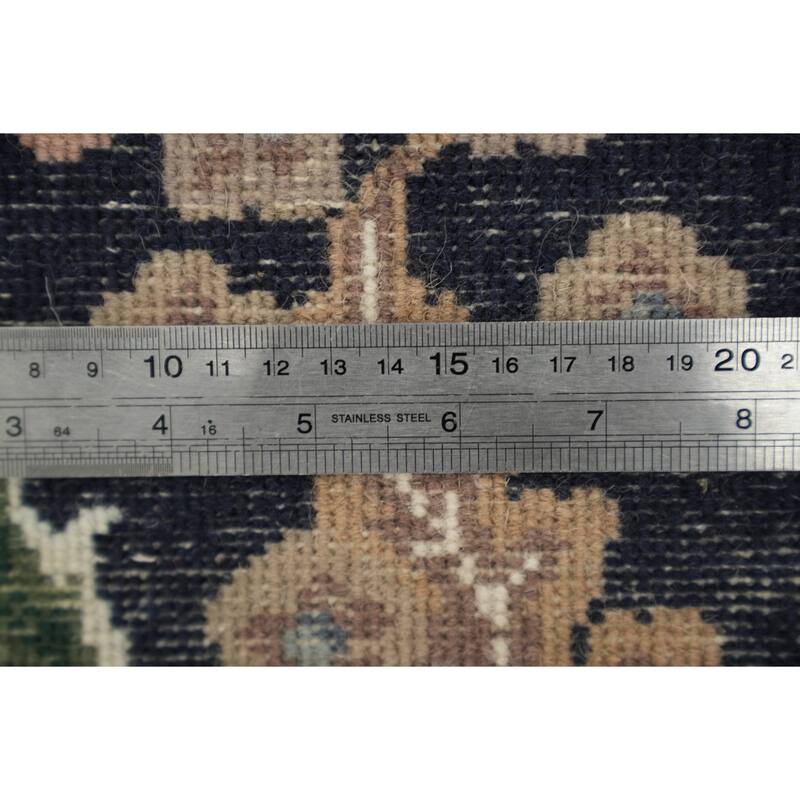 Hand Knotted Oriental 100% Wool Carpet Traditional All-Over Beige & Ivories Aubusson Area Rug - 9' 0'' X 6' 0''