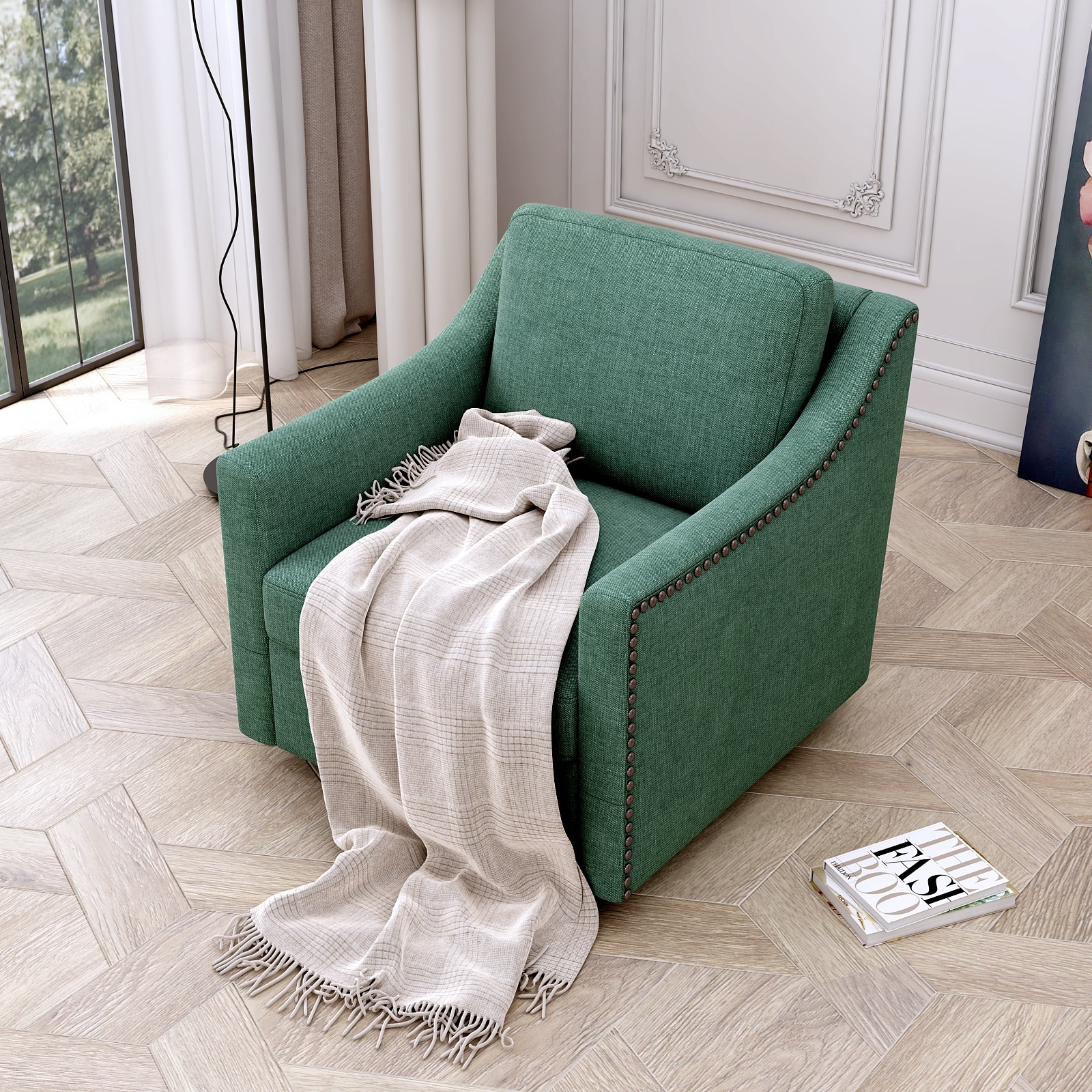 Green fireside chair hotsell