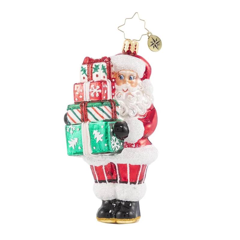 christopher radko time to celebrate! glass christmas ornament 1020771