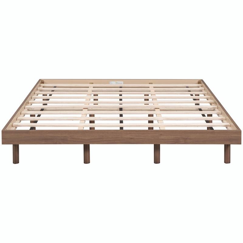 Contemporary Floating Platform Bed Frame