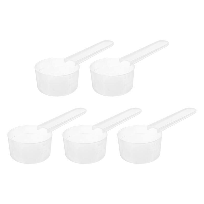 10Pcs Plastic Measuring Spoons Powder Scoops Spoon Table Spoon,15g/30ml Clear
