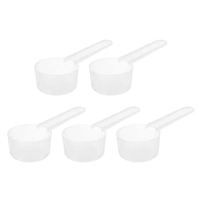 10Pcs Plastic Measuring Spoons Powder Scoops Spoon Table Spoon,15g/30ml Clear