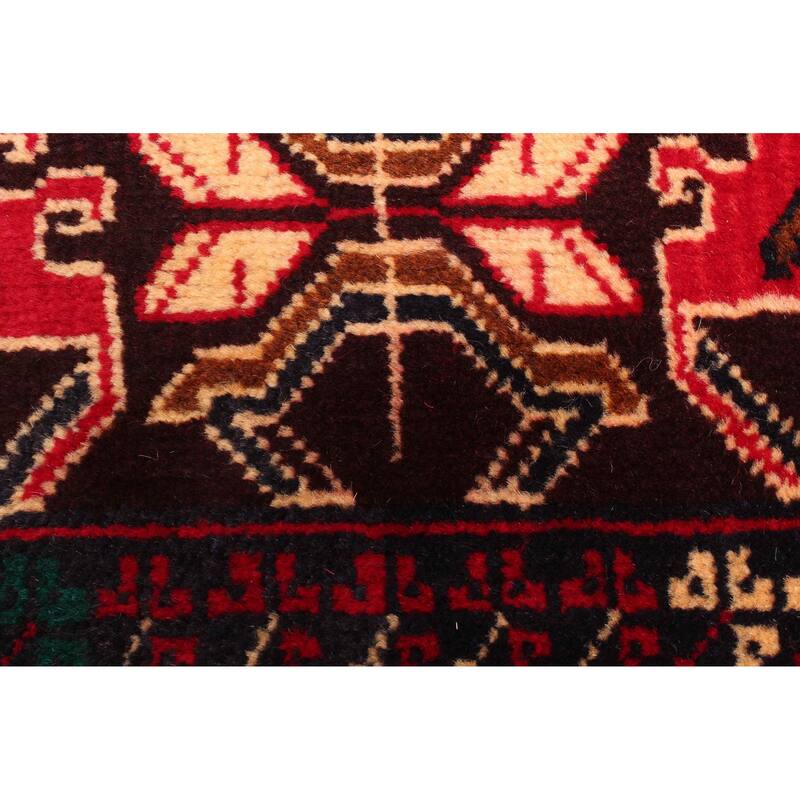 ECARPETGALLERY Hand-knotted Teimani Dark Brown Wool Rug - 2'8 x 4'7