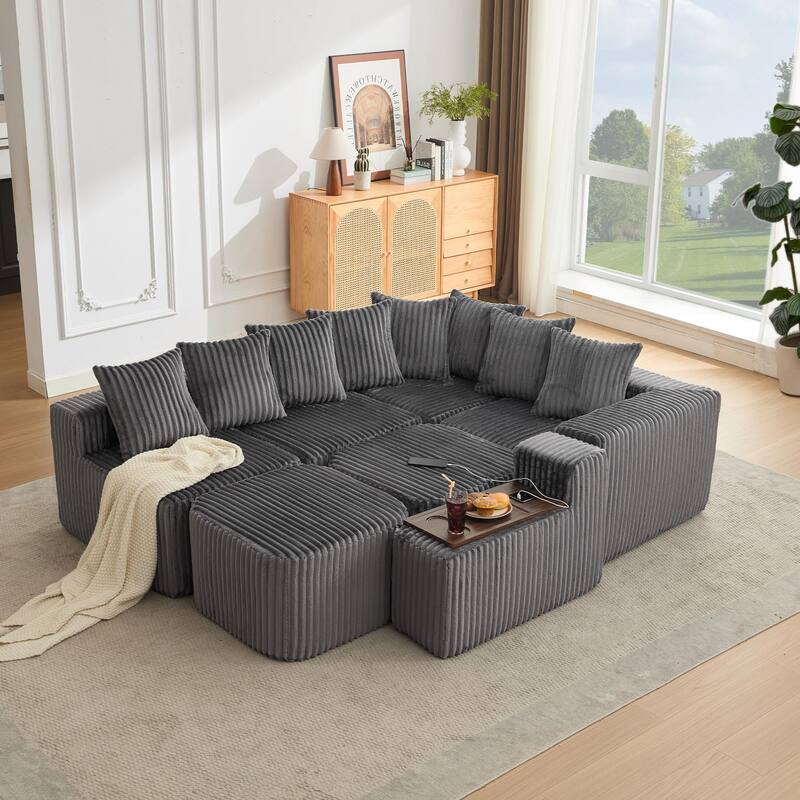 137.5" Oversize Movable Modular Sofa