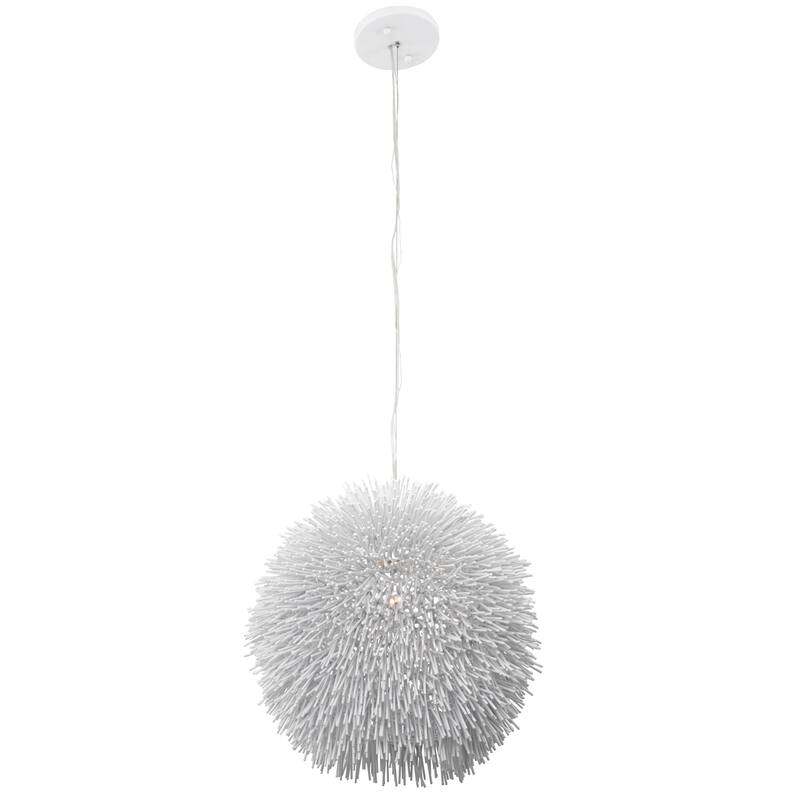 Varaluz Urchin 1-Light Pendant - White - White