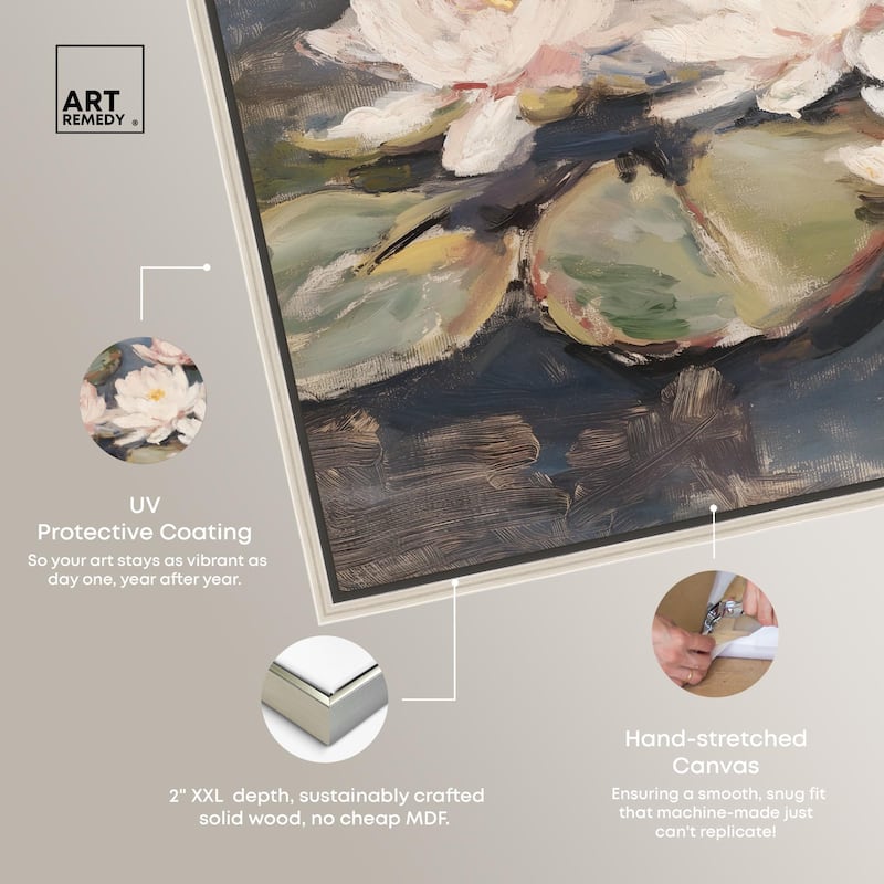 Water Lilies Canvas by Art Remedy