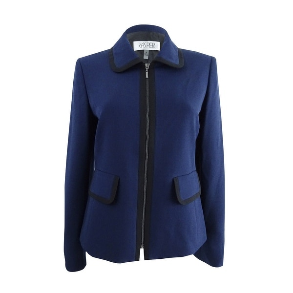 zip up blazer womens