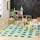 preview thumbnail 25 of 24, TOWN & COUNTRY PLAY Niko Checkmate Kids Plush Washable Area Rug