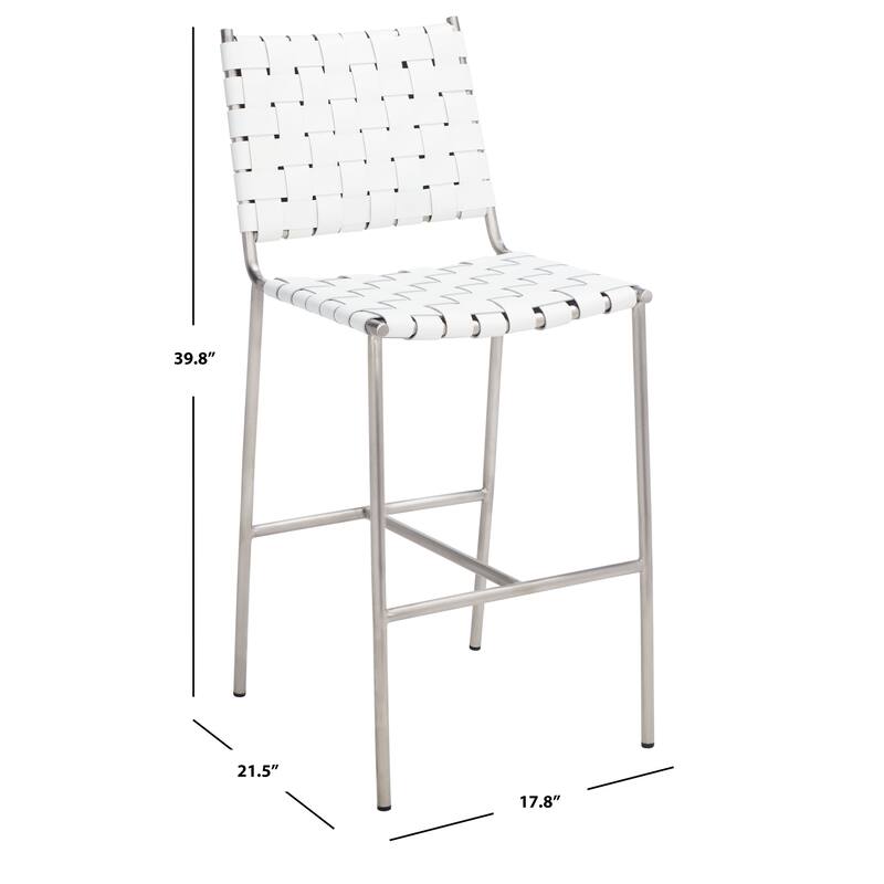 SAFAVIEH Tapati Woven Counter Stool - 20" W x 22" D x 40" H - 18Wx22Dx40H