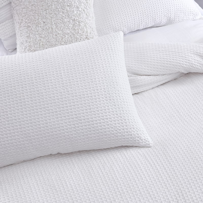 DKNY Modern Waffle 3-pc Duvet Set