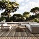 preview thumbnail 5 of 20, Nuloom Vail Modern Indoor/Outdoor Area Rug 4' x 6' - Grey