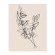 Dark Eucalyptus leaves Drawing Cute Figurative Plant Art Print/Poster ...
