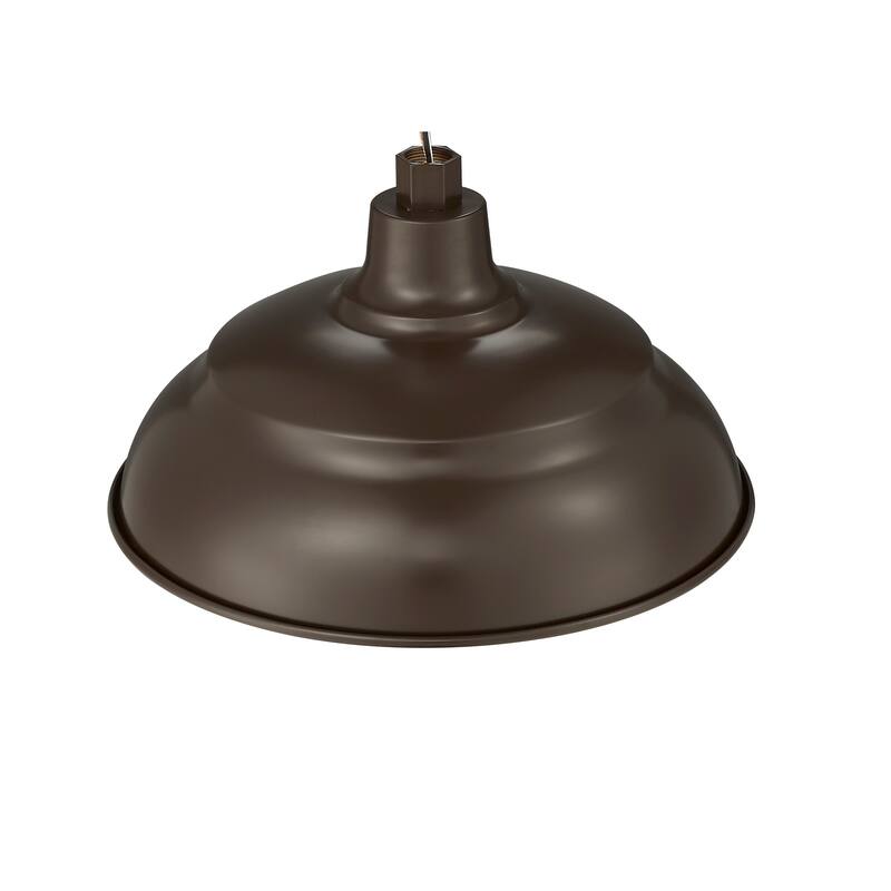 R Series 1-Light LED Warehouse Shade - Architectural Bronze - 14