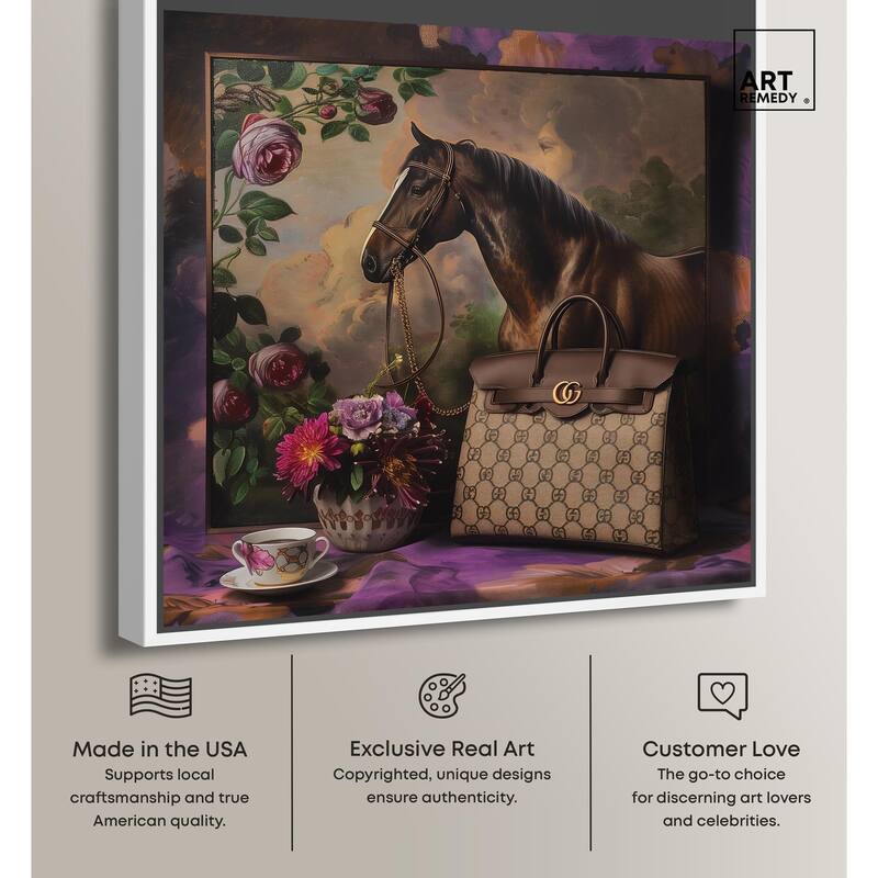Fanciful Horse Portrait Canvas by Art Remedy