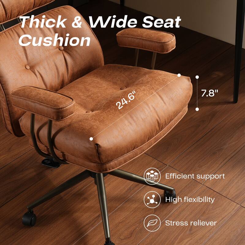 HOOOWOOO Ergonomic High Back Office Chair Adjustable Swivel Task Chair