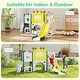 preview thumbnail 15 of 16, Kinbor Toddler Slide PlaySet - Kids Slide with Basketball Hoop, Toddler Indoor Outdoor Playground - N/A