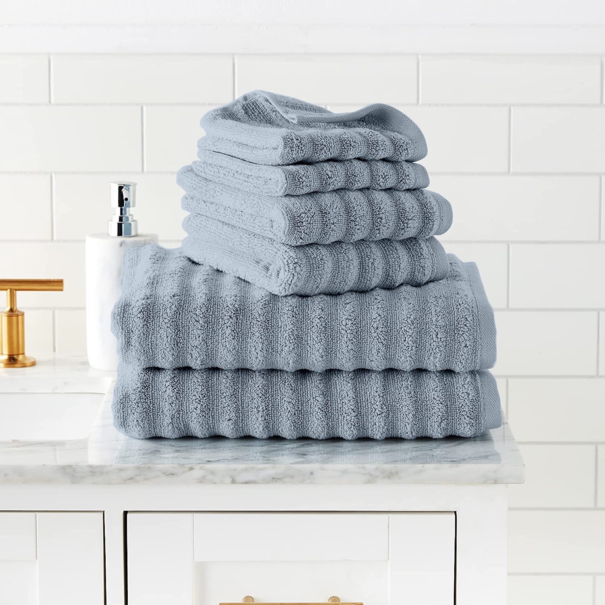Dropship Super Soft Cotton Quick Dry Bath Towel 6 Piece Set to Sell Online  at a Lower Price