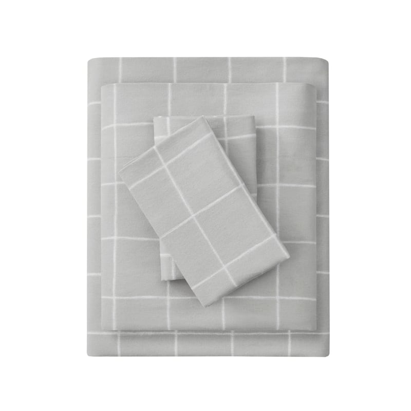 Madison Park Cozy Cotton Flannel Printed Sheet Set