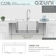 preview thumbnail 15 of 21, AZUNI 28 inches L x 19 inches W Double Bowl Undermount 16G Workstation Kitchen Sink with accessories C228L - 28" x 19" x 10"