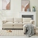 preview thumbnail 5 of 12, Multi-Seater Corduroy Sectional Sofa, Modular Settee, Included Removable Ottomans