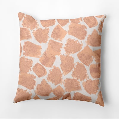 Giraffe Journey Faux Linen Pillow
