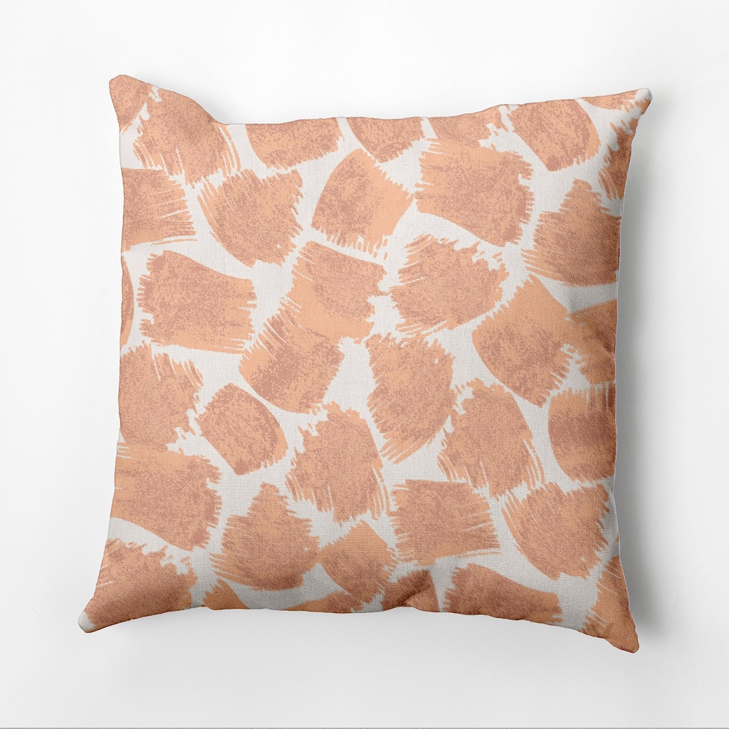 Giraffe Journey Faux Linen Pillow