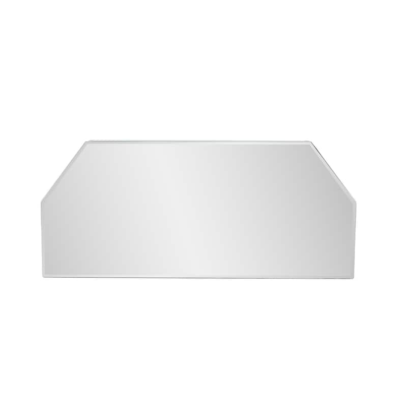 Allan Andrews Wood & Glass 3-Tier Floating Mirrored Wall Shelf - 16"W x 6"H x 7"D