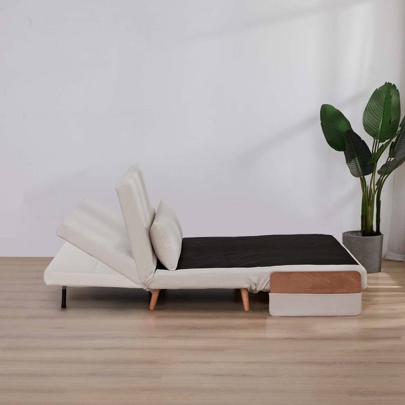 TRIO Extra Wide 3-in-1 Loveseat Folding Sofa Bed - Converts to Bed in 10s, 3-Position Adjustable Backrest