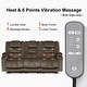 preview thumbnail 40 of 58, MCombo Power Reclining Loveseat Sofa with Heat and Massage, Fabric PR648