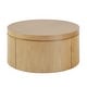preview thumbnail 10 of 12, Walker Edison Modern Solid Oak Wood Veneer Round Coffee Table
