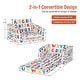 preview thumbnail 3 of 8, Gymax 2 in 1 Kids Convertible Sofa Children Flip-out Chair Lounger - See Details