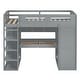 preview thumbnail 7 of 38, Maximized Storage Space Design Loft Bed with Guardrail, Sturdy Construction, Twin Size