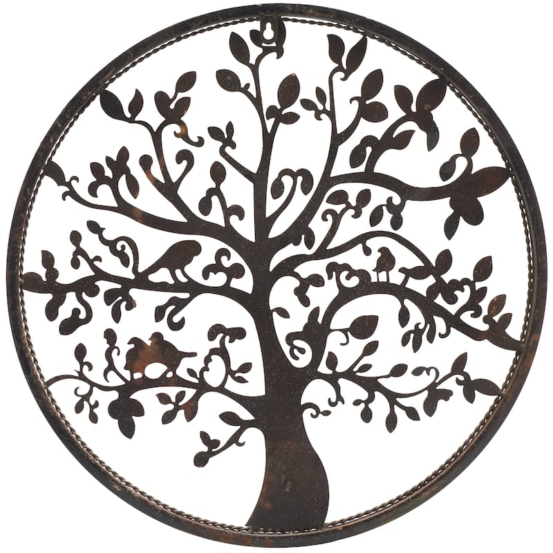 SAFAVIEH Outdoor Munire 20" Tree Of Life Wall Art