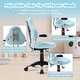 preview thumbnail 3 of 6, Ergonomic Children Kids Study Desk Chair Swivel Chair with Adjustable Height Mesh Mid-Back, Blue